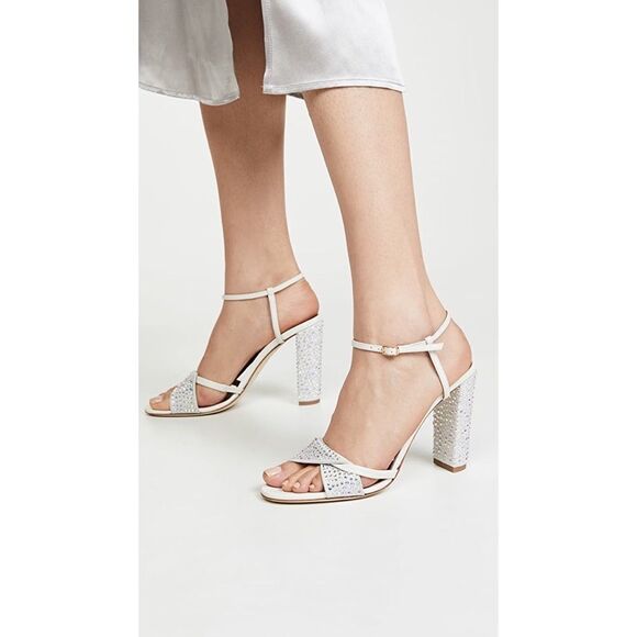 Malone Souliers Womens Tara Crystal 100mm Sandal - Picture 1 of 11